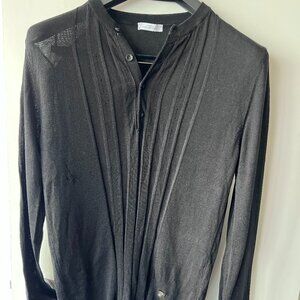 Versace Collection Black Knit Cardigan